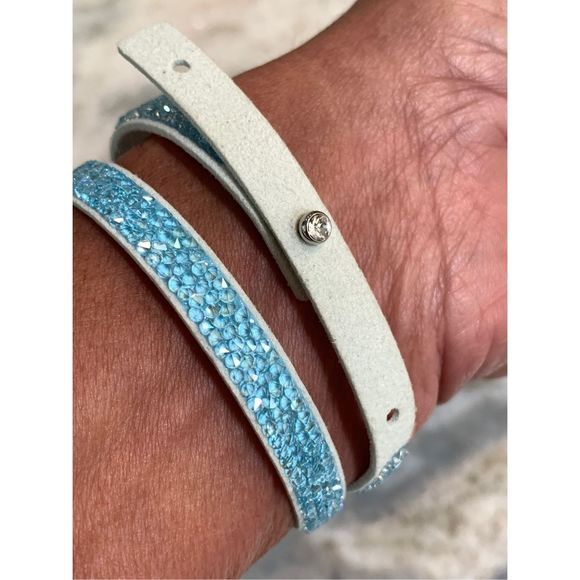 Turquoise Crystal Bracelet #sparkle - Picture 3 of 4